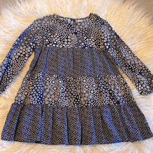 Gap girls dress size xs navy floral print